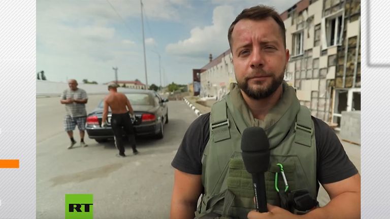 This report by the Russian broadcaster RT was published on July 13. Image: RT